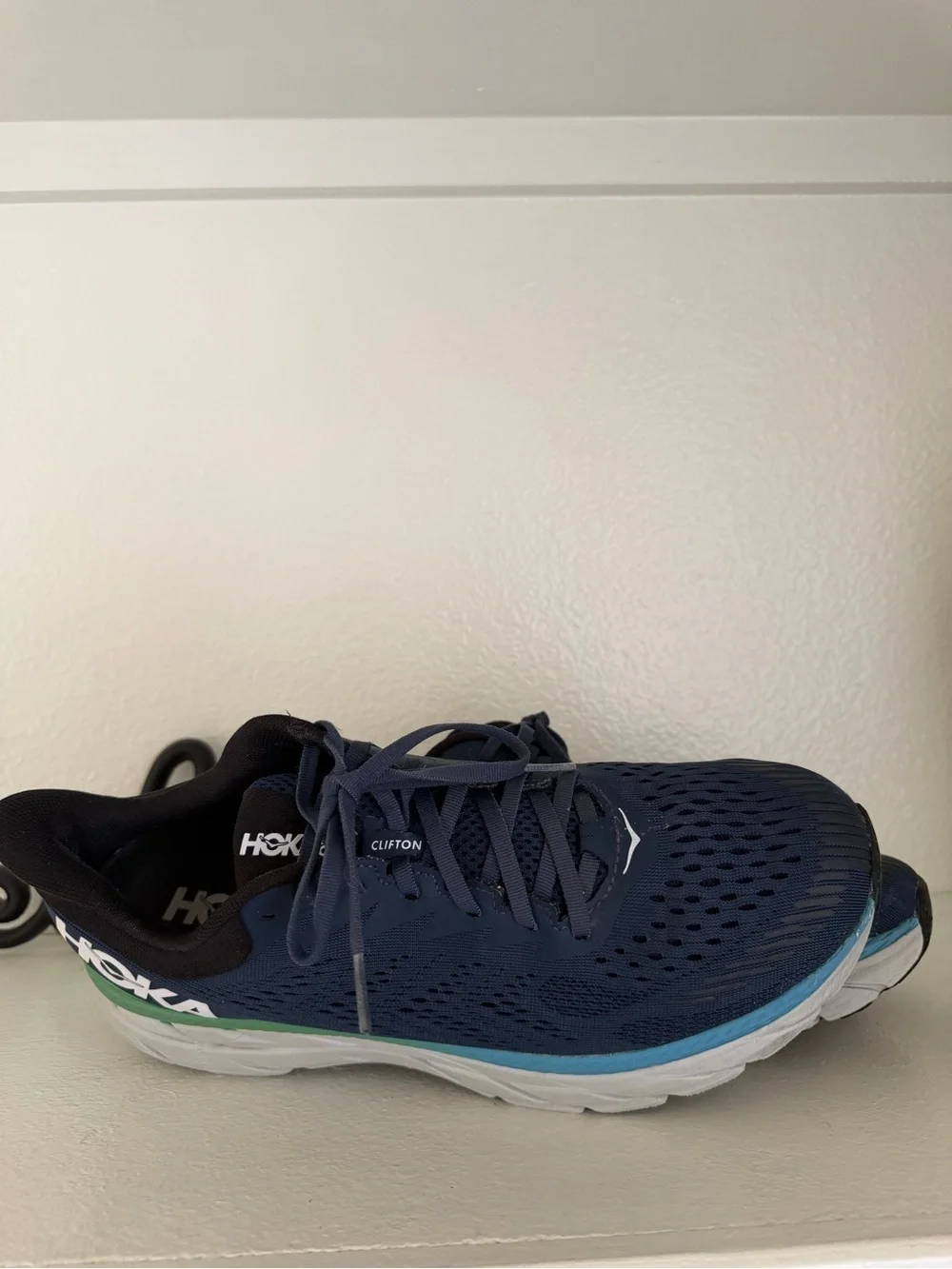 Hoka One One Clifton 7 1110508 MOAN Blue Green MEN Running Shoes- SZ 11
